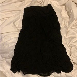 Surrealist Black Lace Skirt